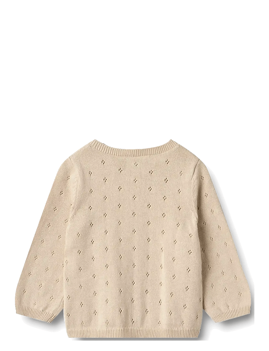 Wheat - Knit Cardigan Maia - cardigans - offwhite - 2