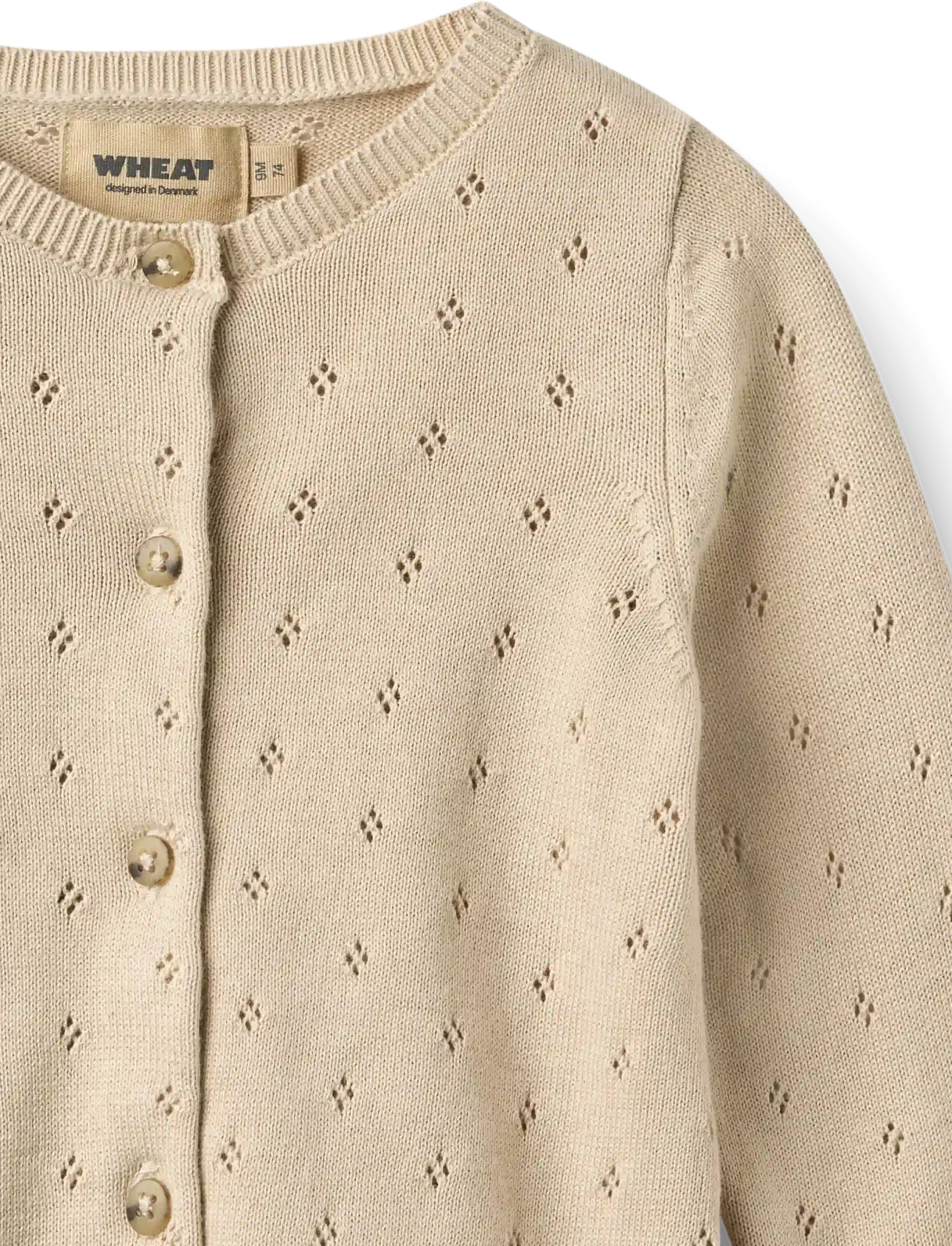 Wheat - Knit Cardigan Maia - neuletakit - offwhite - 3