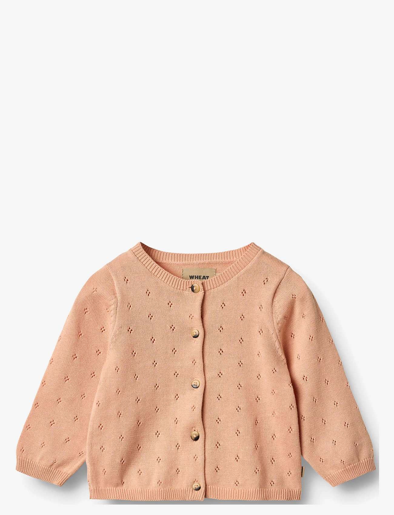 Wheat - Knit Cardigan Maia - cardigans - pink sand - 0