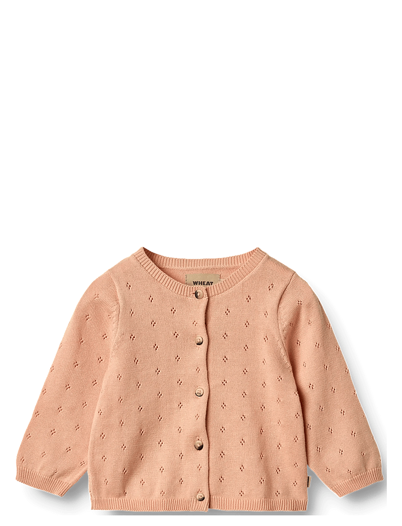Wheat - Knit Cardigan Maia - cardigans - pink sand - 0