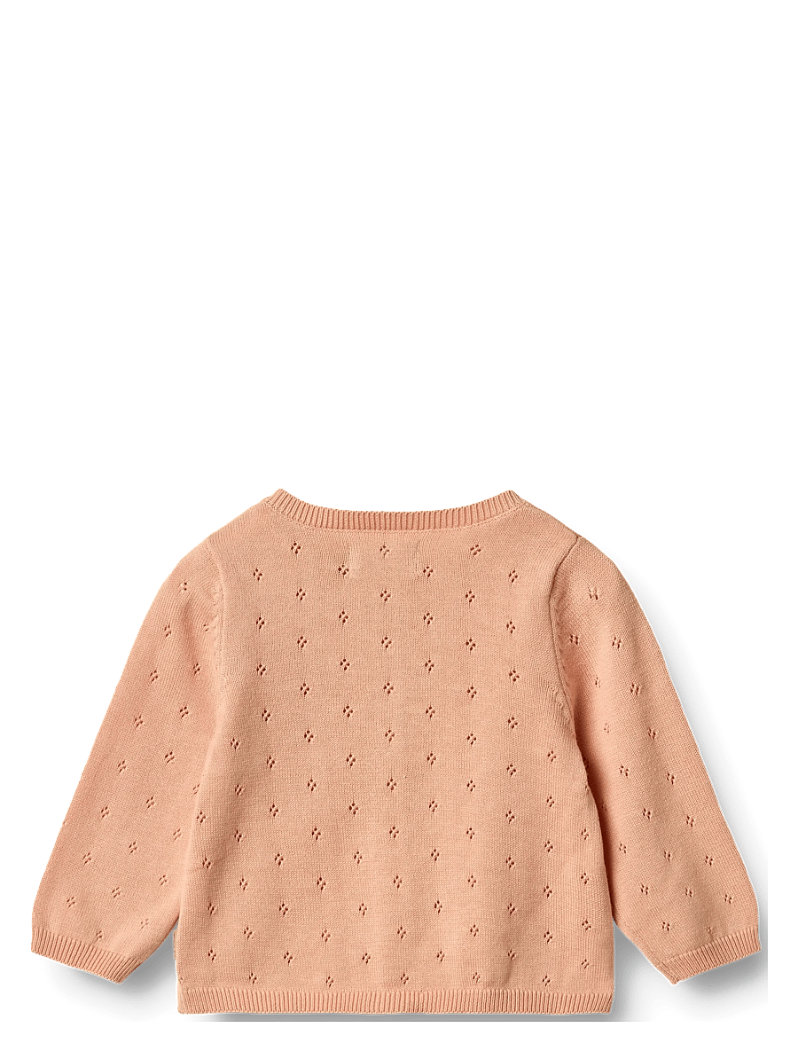 Wheat - Knit Cardigan Maia - cardigans - pink sand - 1