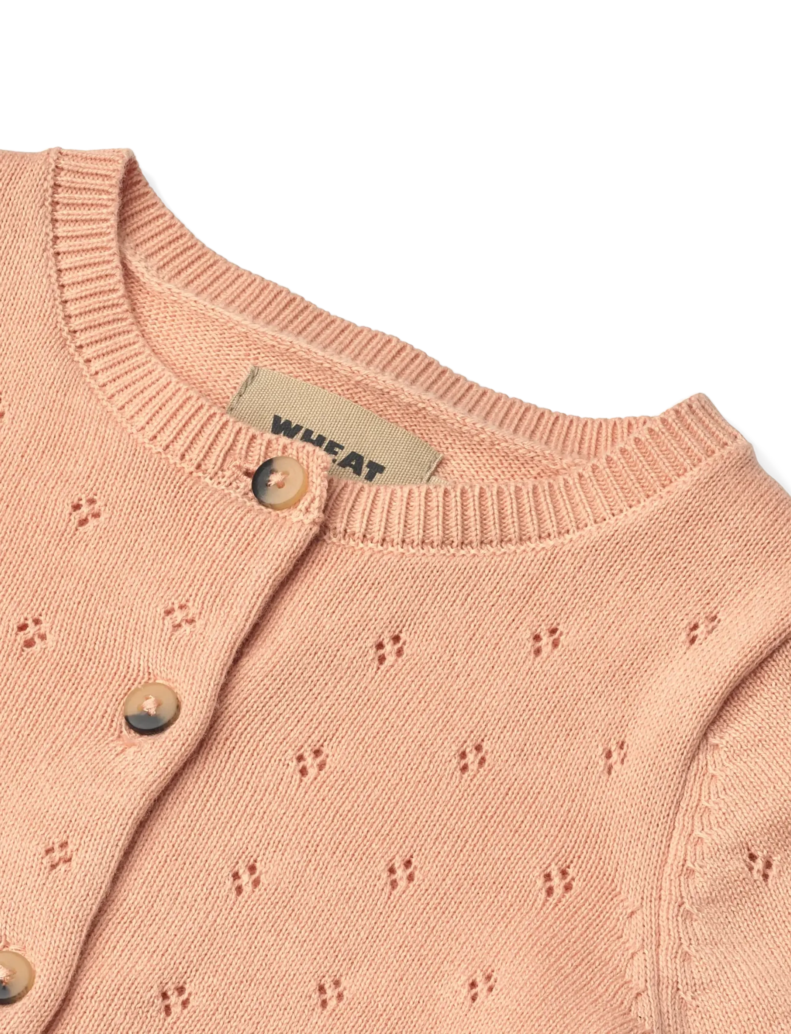 Wheat - Knit Cardigan Maia - cardigans - pink sand - 2