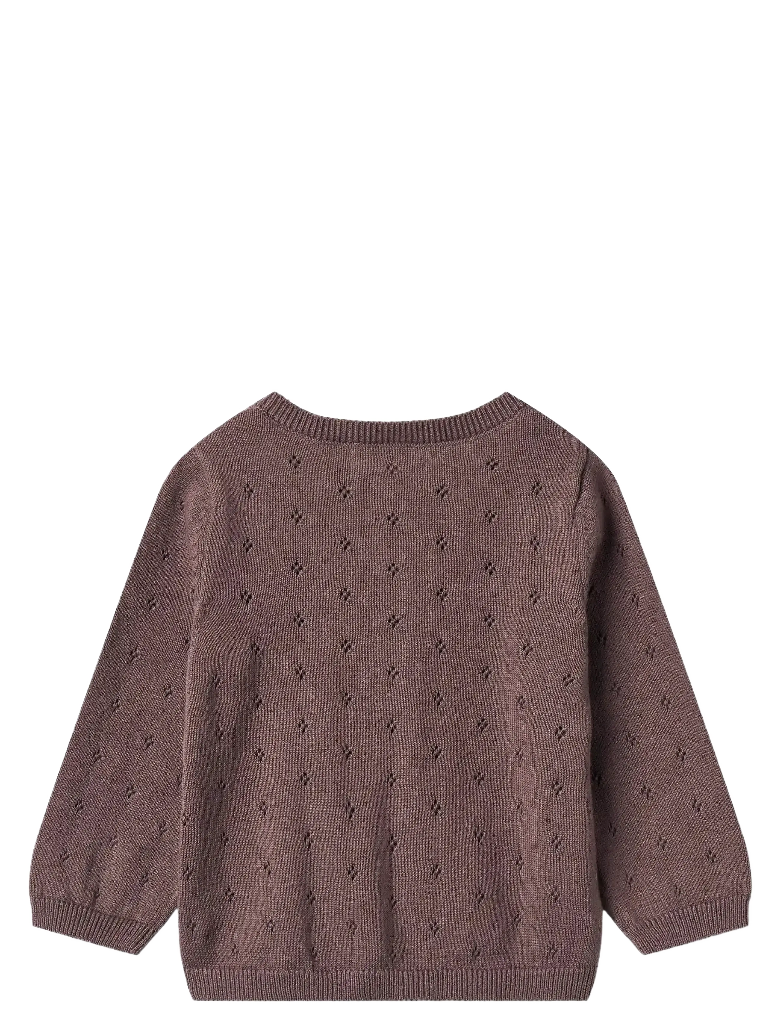 Wheat - Knit Cardigan Maia - cardigans - plum - 1