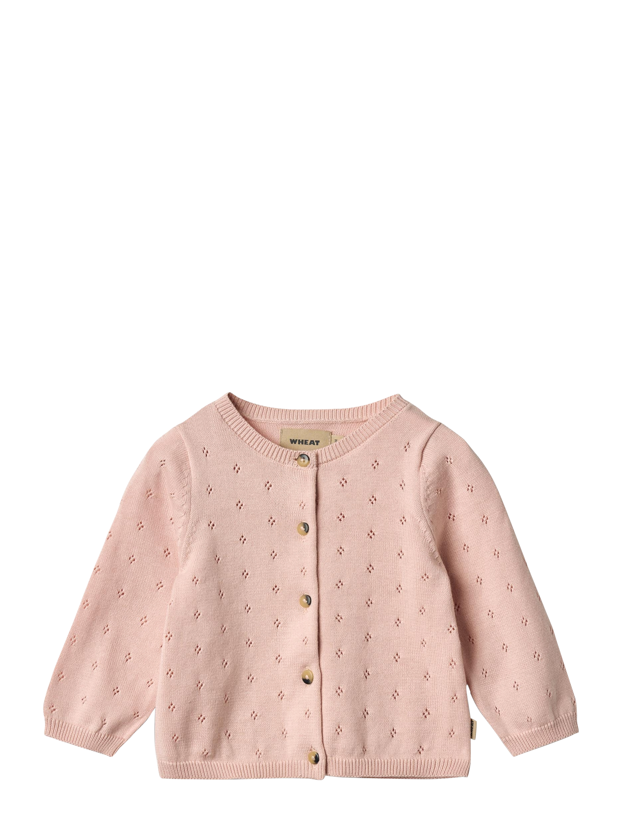 Wheat Knit Cardigan Maia, 74, Pink, Strik > Cardigans, Børn