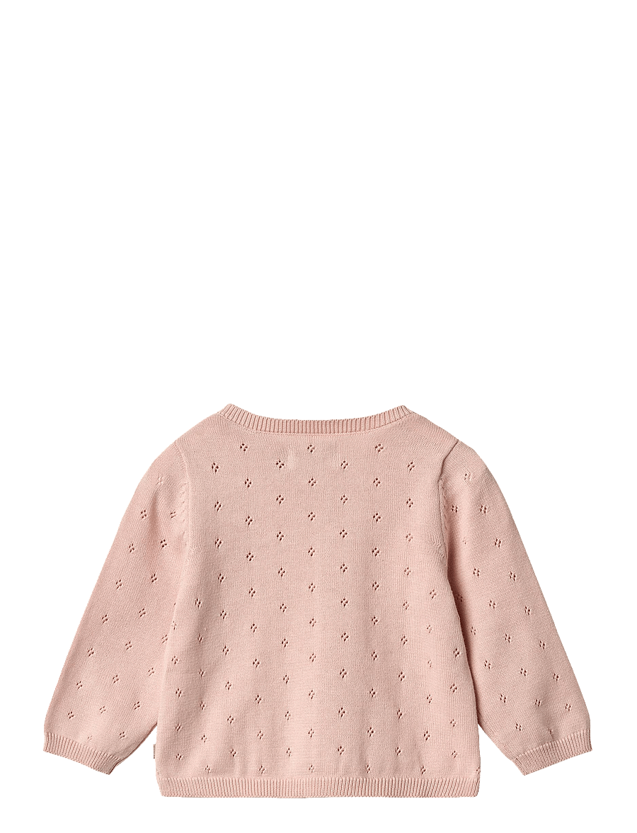 Wheat - Knit Cardigan Maia - gilets - powder - 1