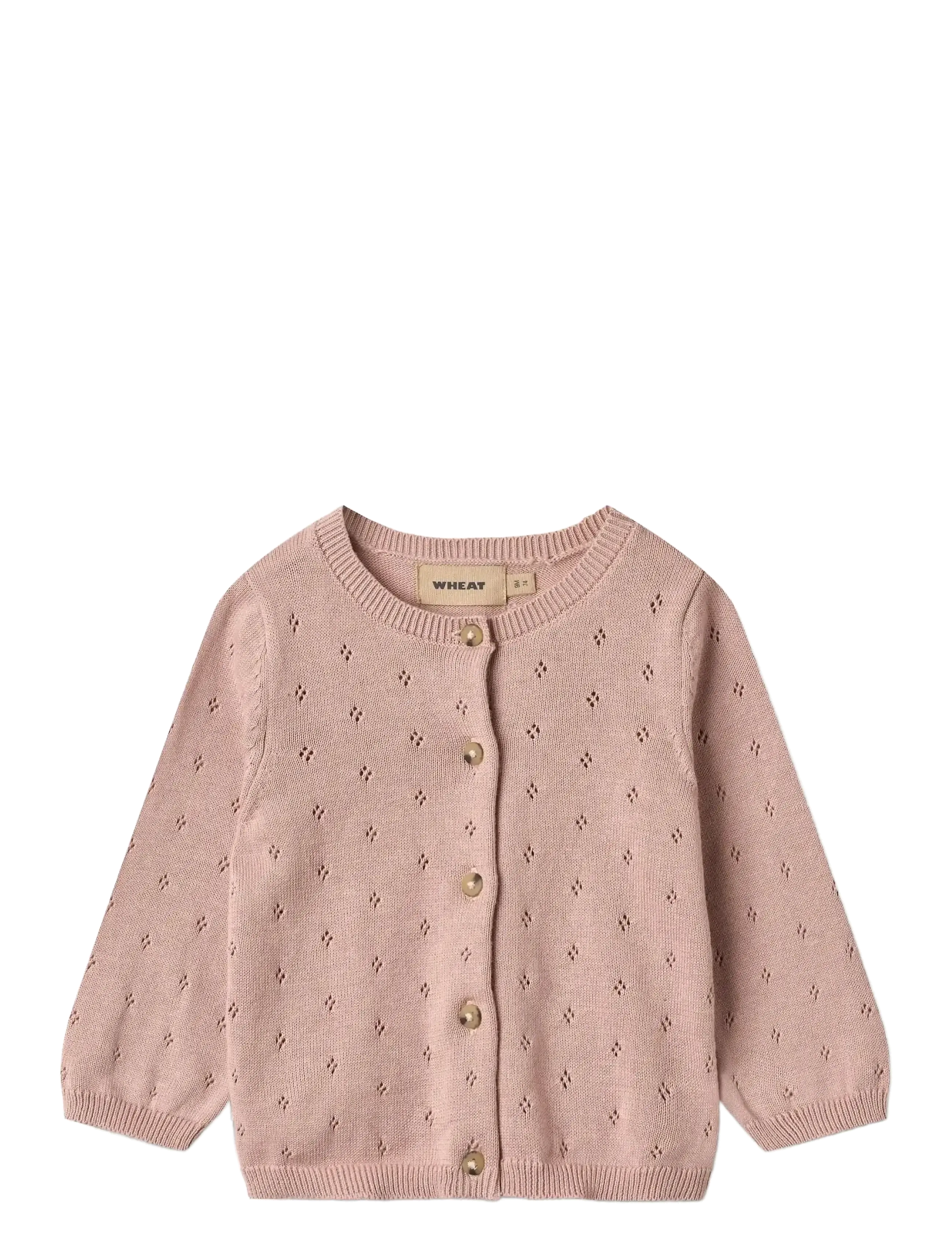 Wheat Knit Cardigan Maia - Tøj - ROSE POWDER / pink/rose