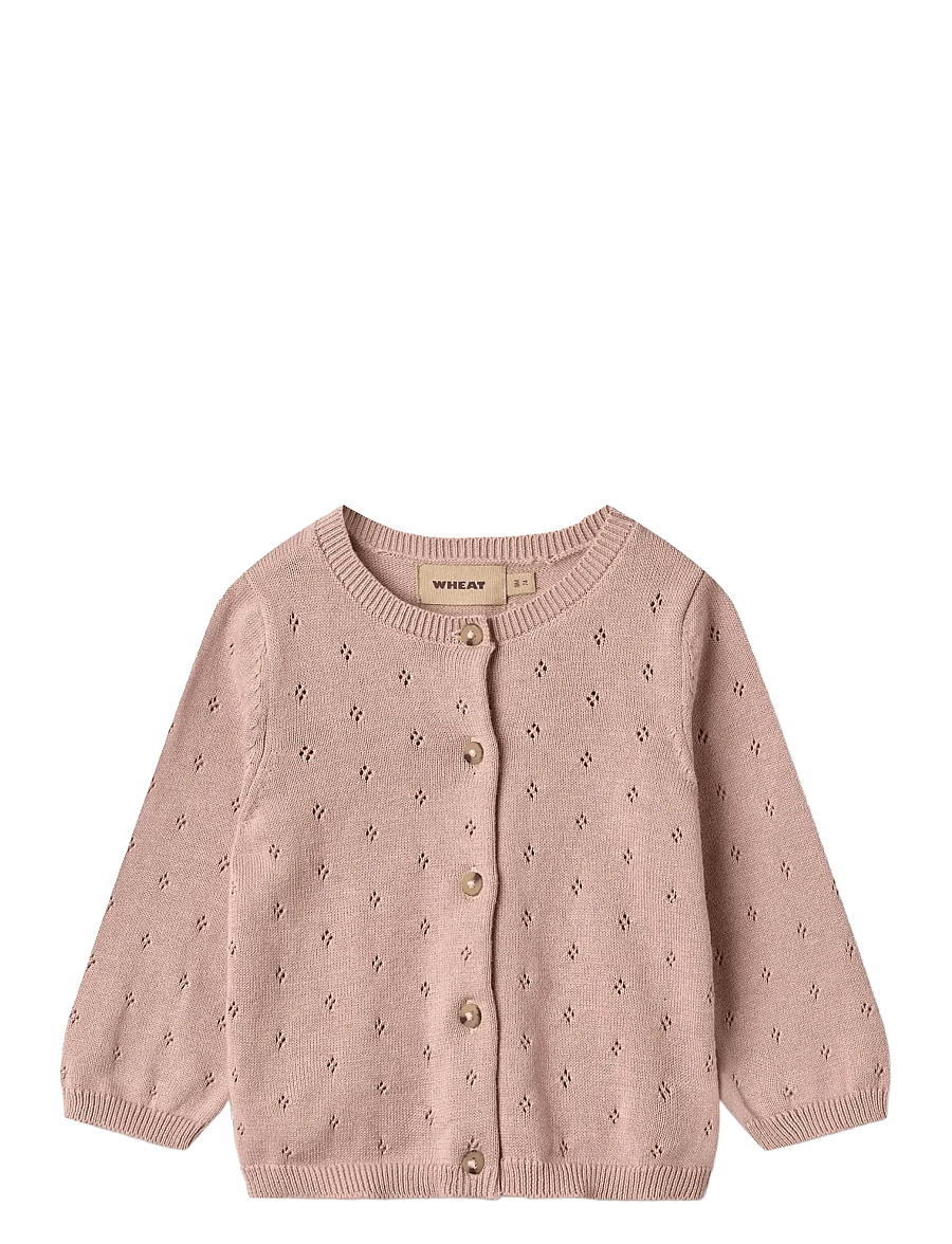 Wheat - Knit Cardigan Maia - gebreide vesten - rose powder - 0