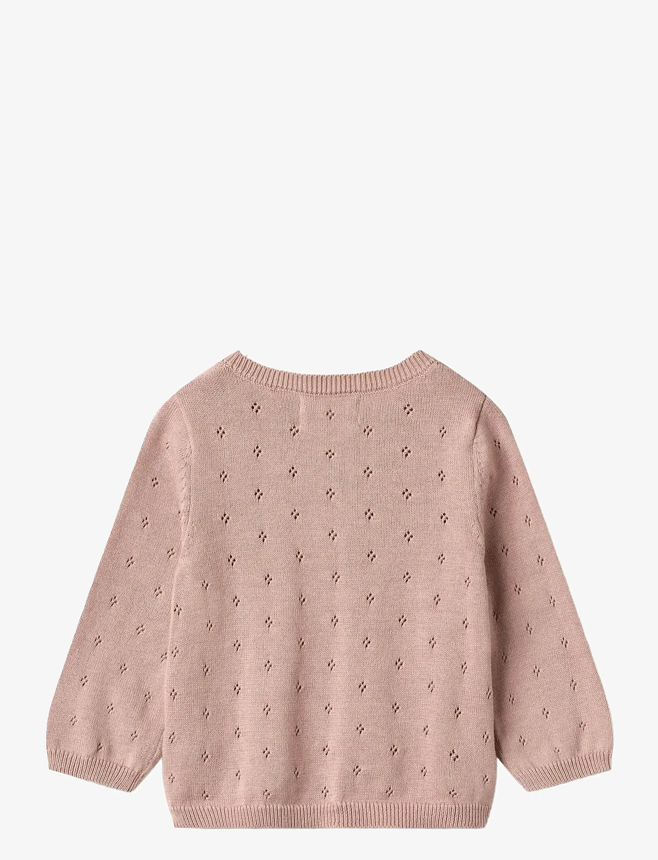 Wheat - Knit Cardigan Maia - cardigans - rose powder - 1