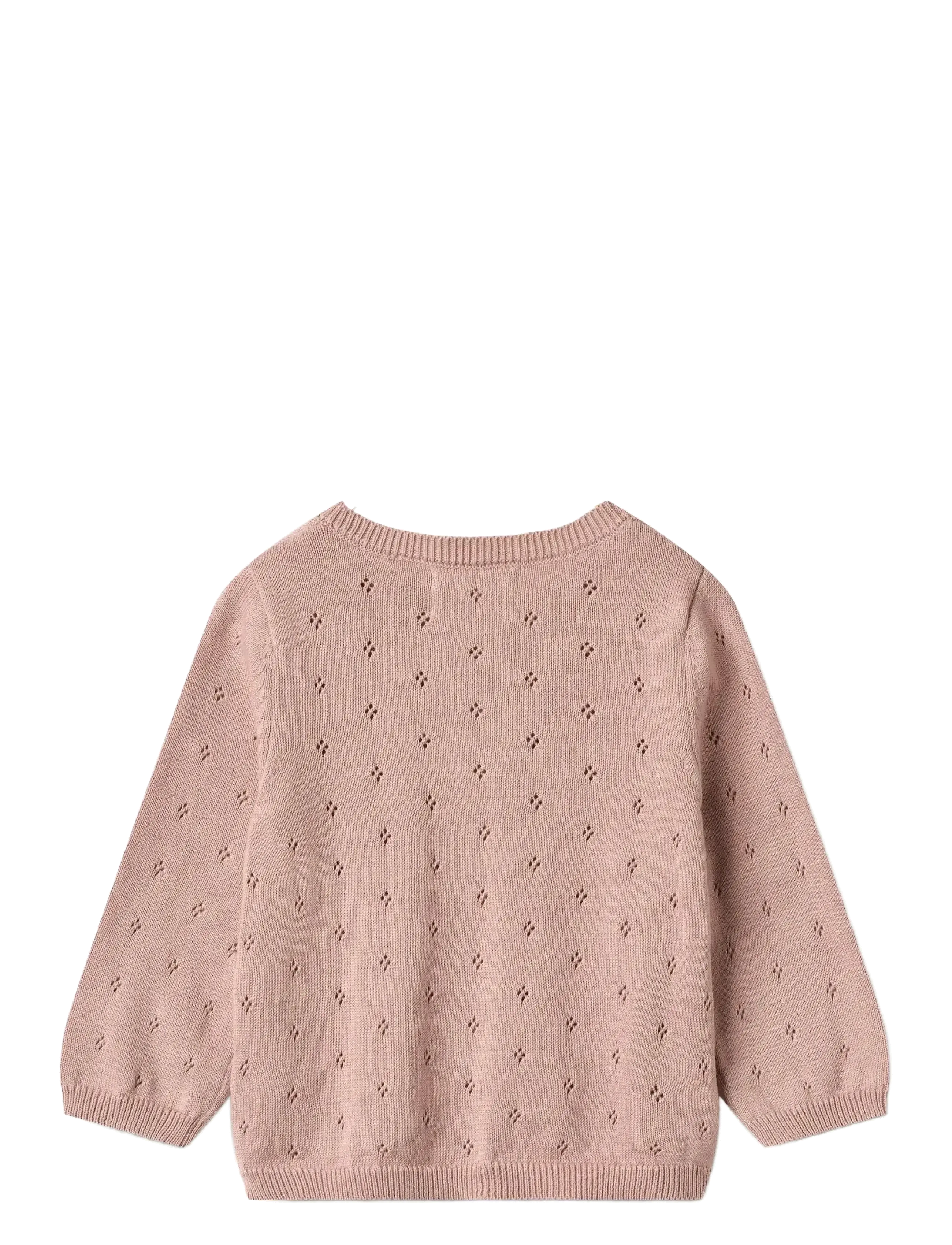 Wheat - Knit Cardigan Maia - koftor - rose powder - 1