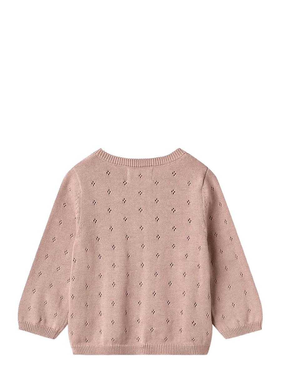 Wheat - Knit Cardigan Maia - gebreide vesten - rose powder - 1
