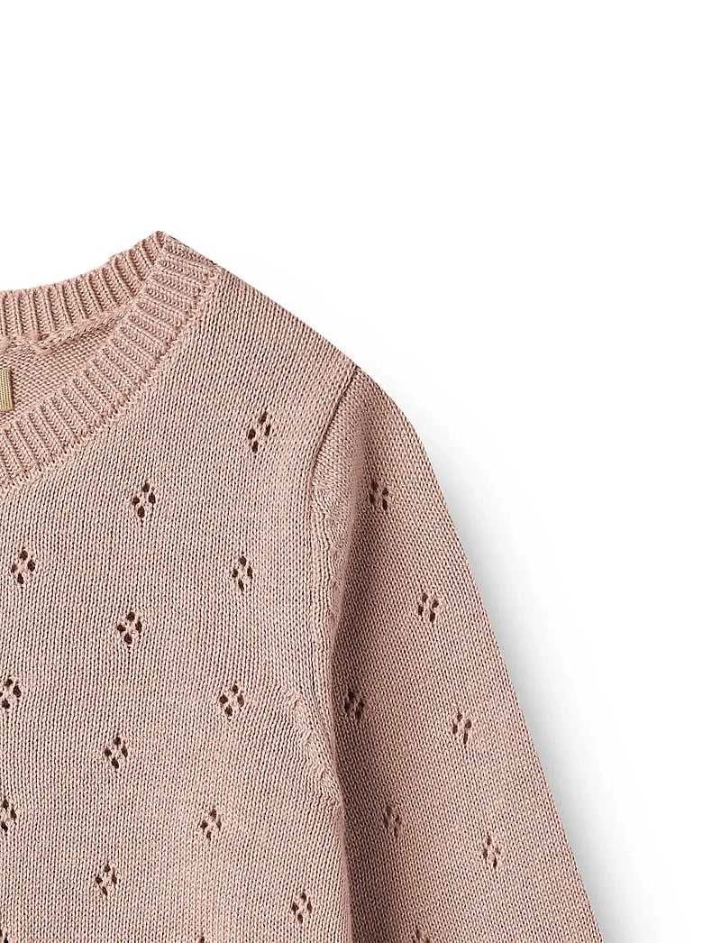 Wheat - Knit Cardigan Maia - cardigans - rose powder - 2