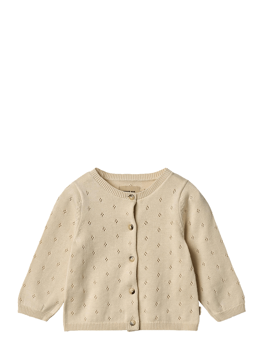Wheat - Knit Cardigan Maia - cardigans - sandshell - 1