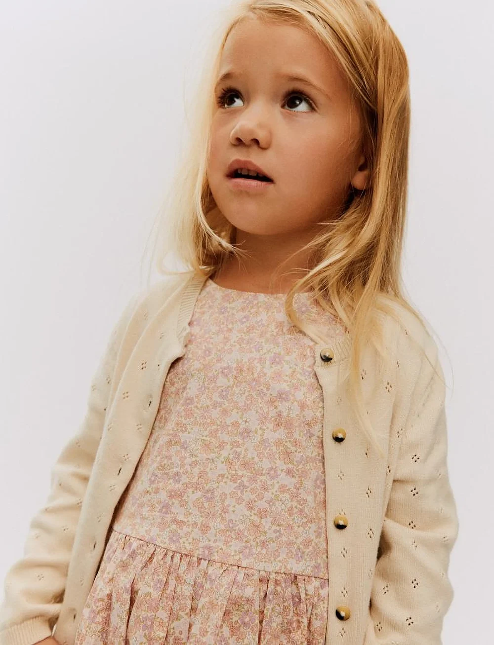 Wheat - Knit Cardigan Maia - cardigans - sandshell - 4