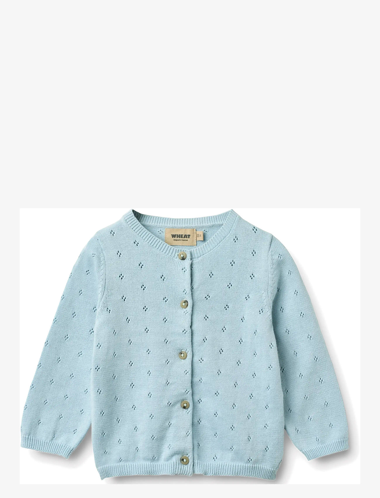 Wheat - Knit Cardigan Maia - cardigans - summer sky - 0