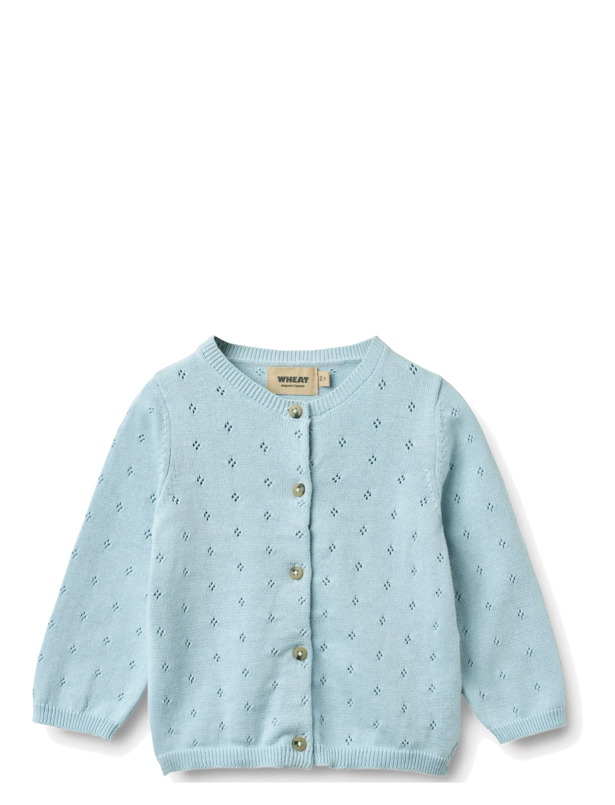Wheat Knit Cardigan Maia - Tøj - SUMMER SKY / blue