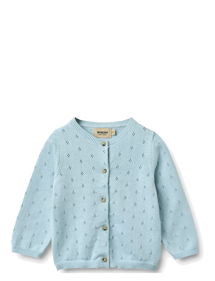 Wheat - Knit Cardigan Maia - cardigans - summer sky - 0