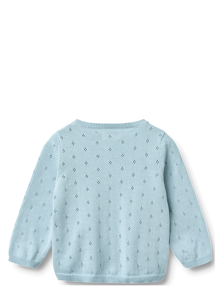 Wheat - Knit Cardigan Maia - cardigans - summer sky - 1