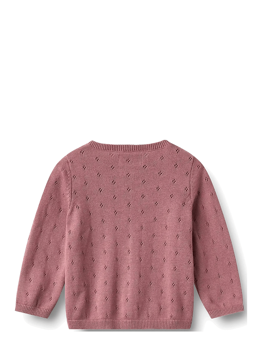 Wheat - Knit Cardigan Maia - koftor - warm lilac - 1