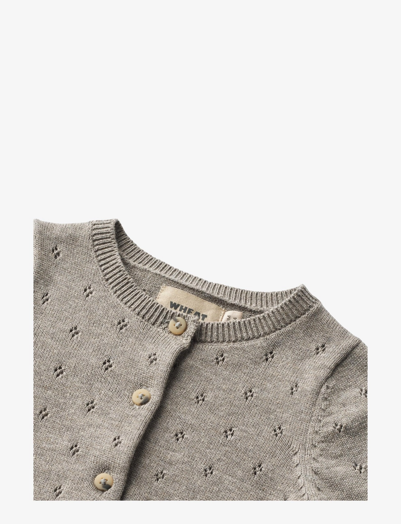 Wheat - Knit Cardigan Maia - warm grey melange - 2