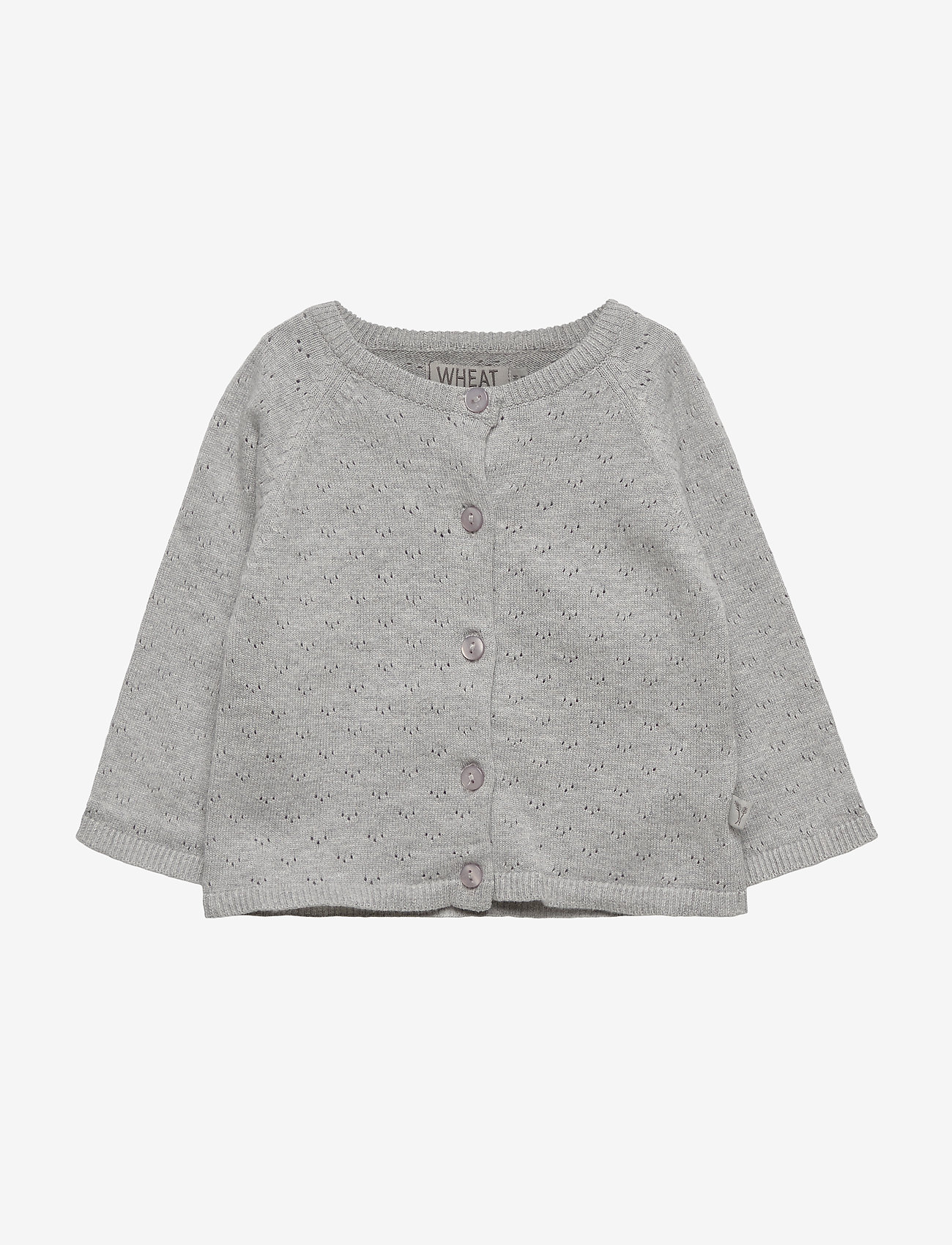 Wheat - Knit Cardigan Maja - melange grey - 0