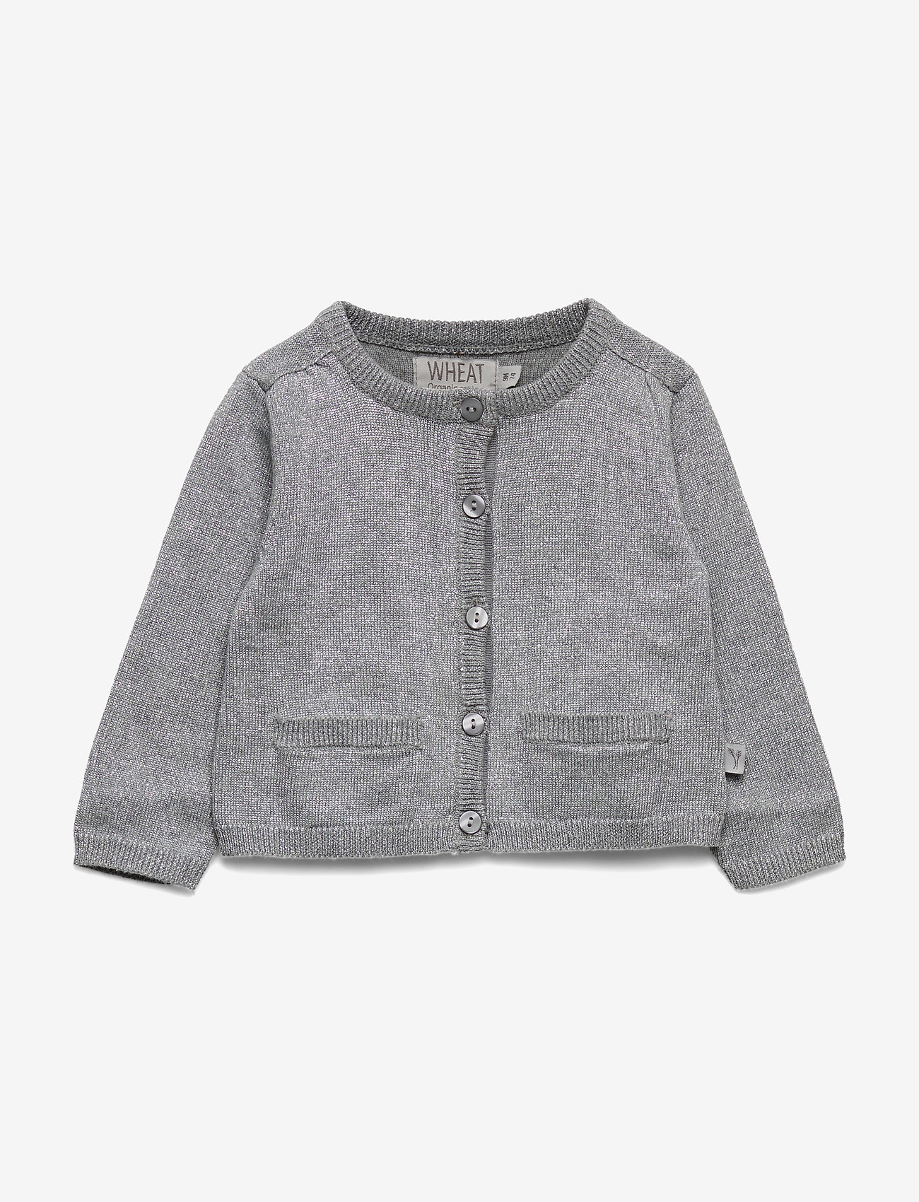 Wheat - Knit Cardigan Ibi - melange grey - 0