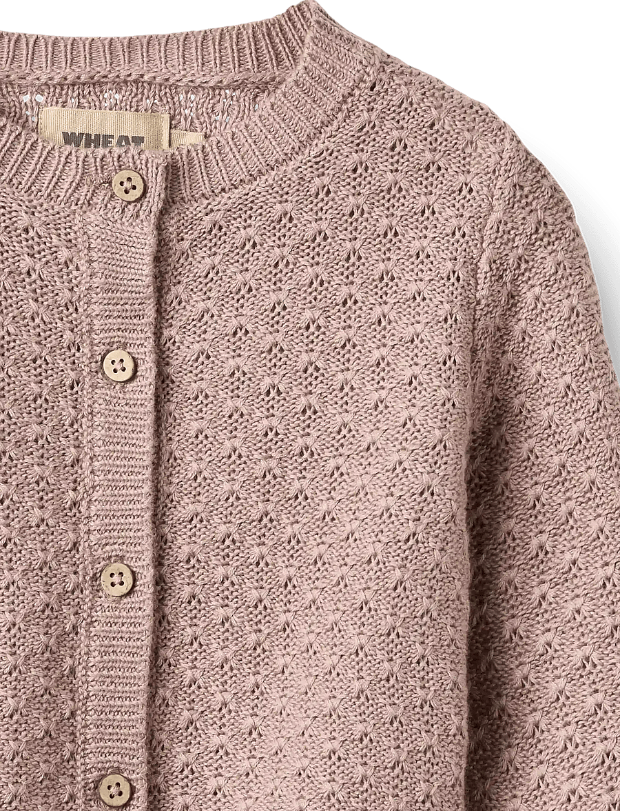 Wheat - Knit Cardigan Magnella - cardigans - dry rose - 3