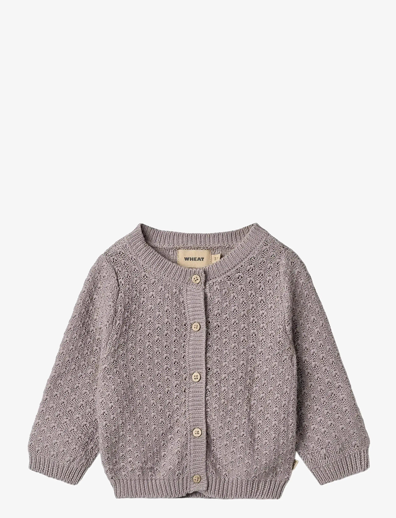 Wheat - Knit Cardigan Magnella - cardigans - dusty purple - 0