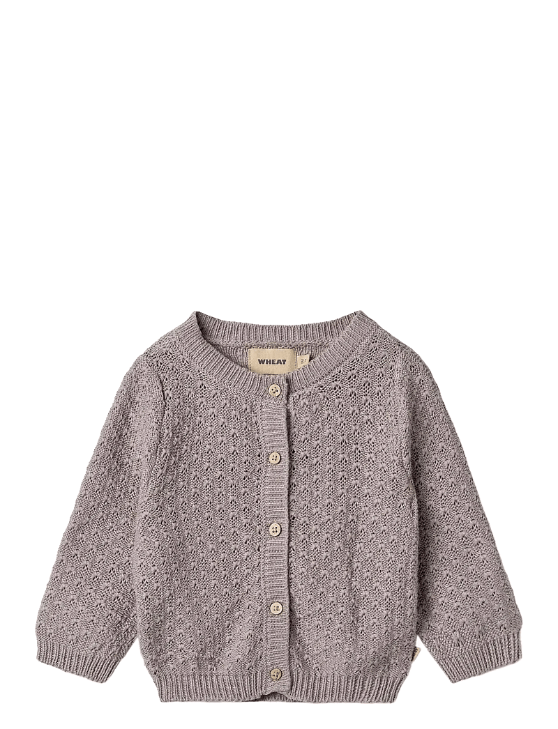 Wheat - Knit Cardigan Magnella - cardigans - dusty purple - 0