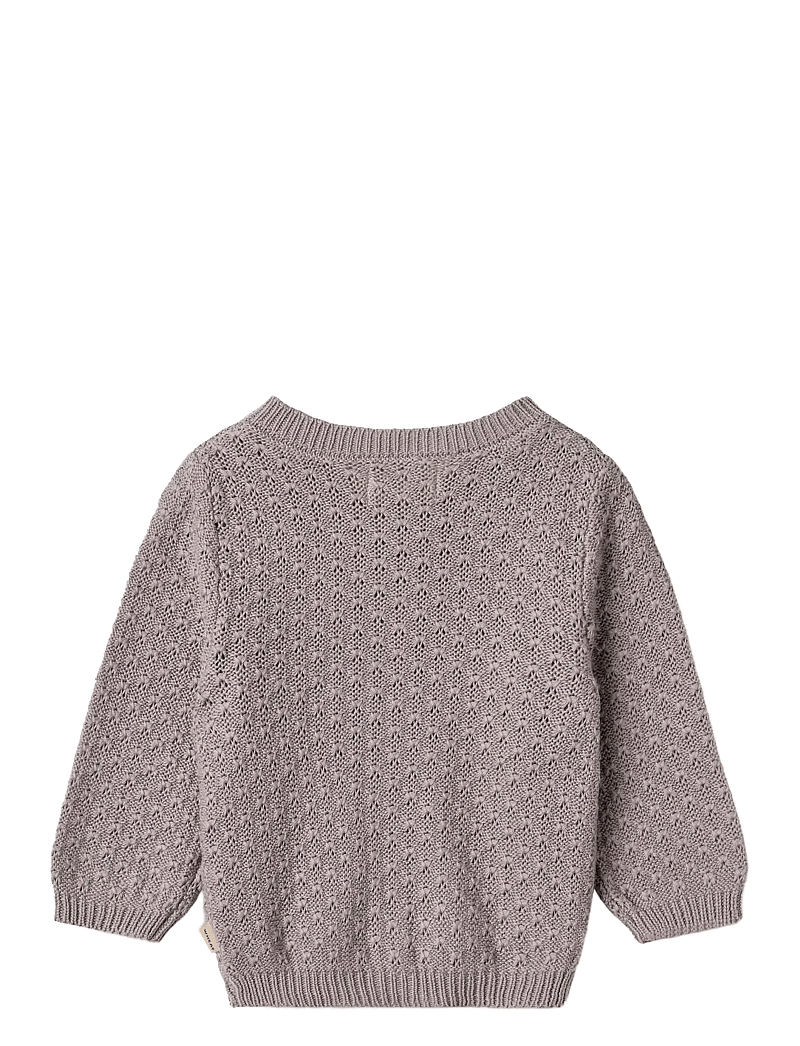 Wheat - Knit Cardigan Magnella - cardigans - dusty purple - 1