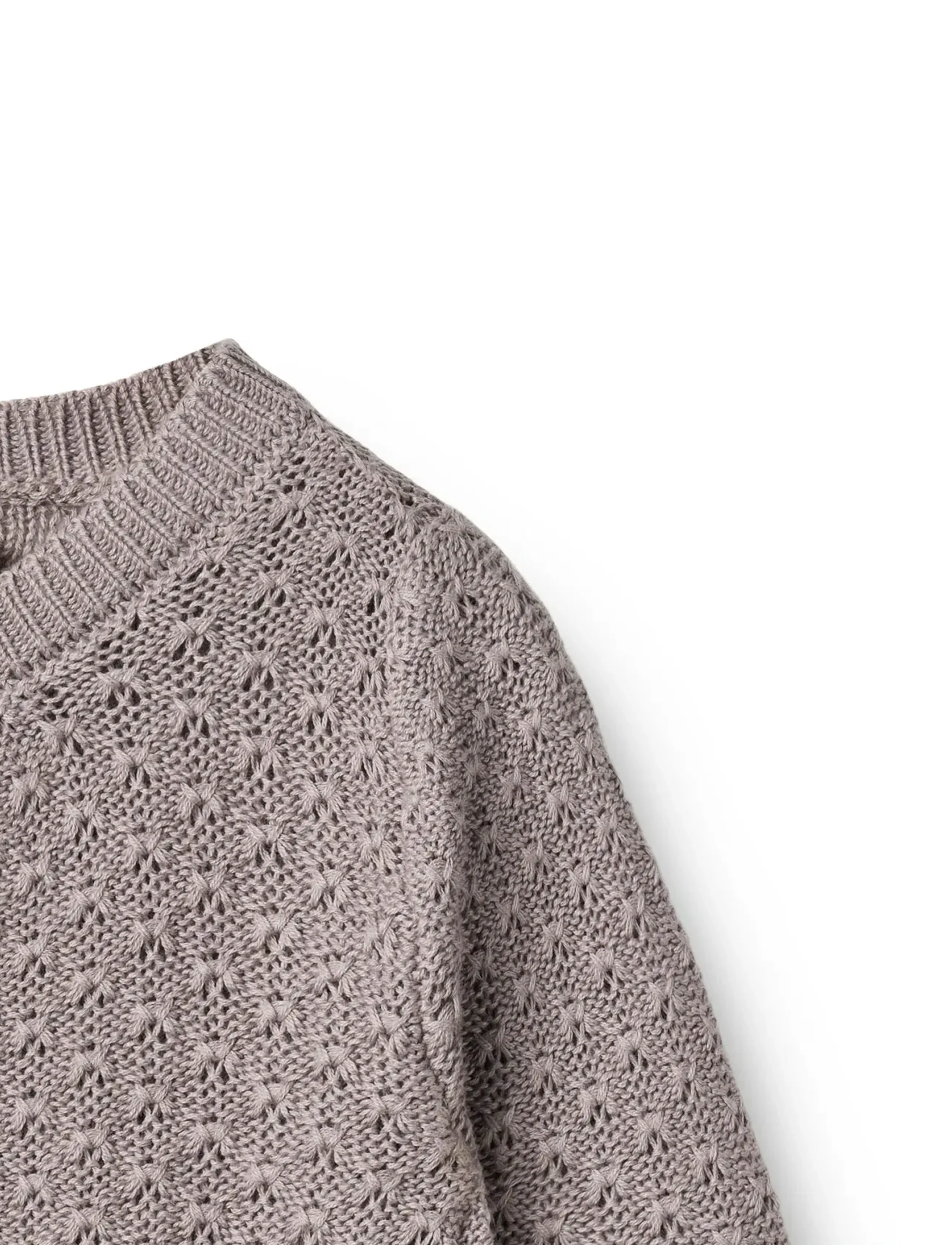 Wheat - Knit Cardigan Magnella - neuletakit - dusty purple - 2