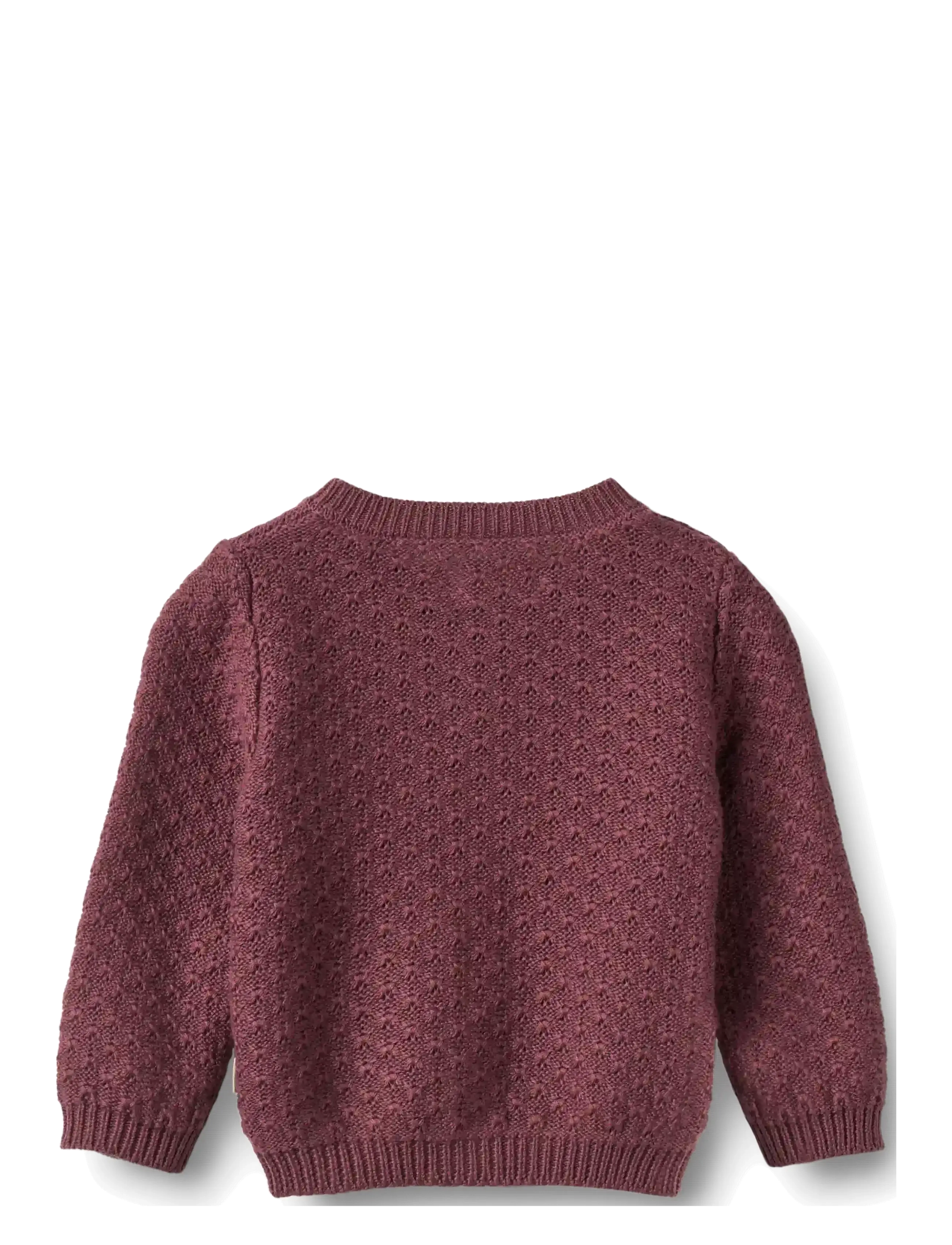 Wheat - Knit Cardigan Magnella - cardigans - eggplant - 1