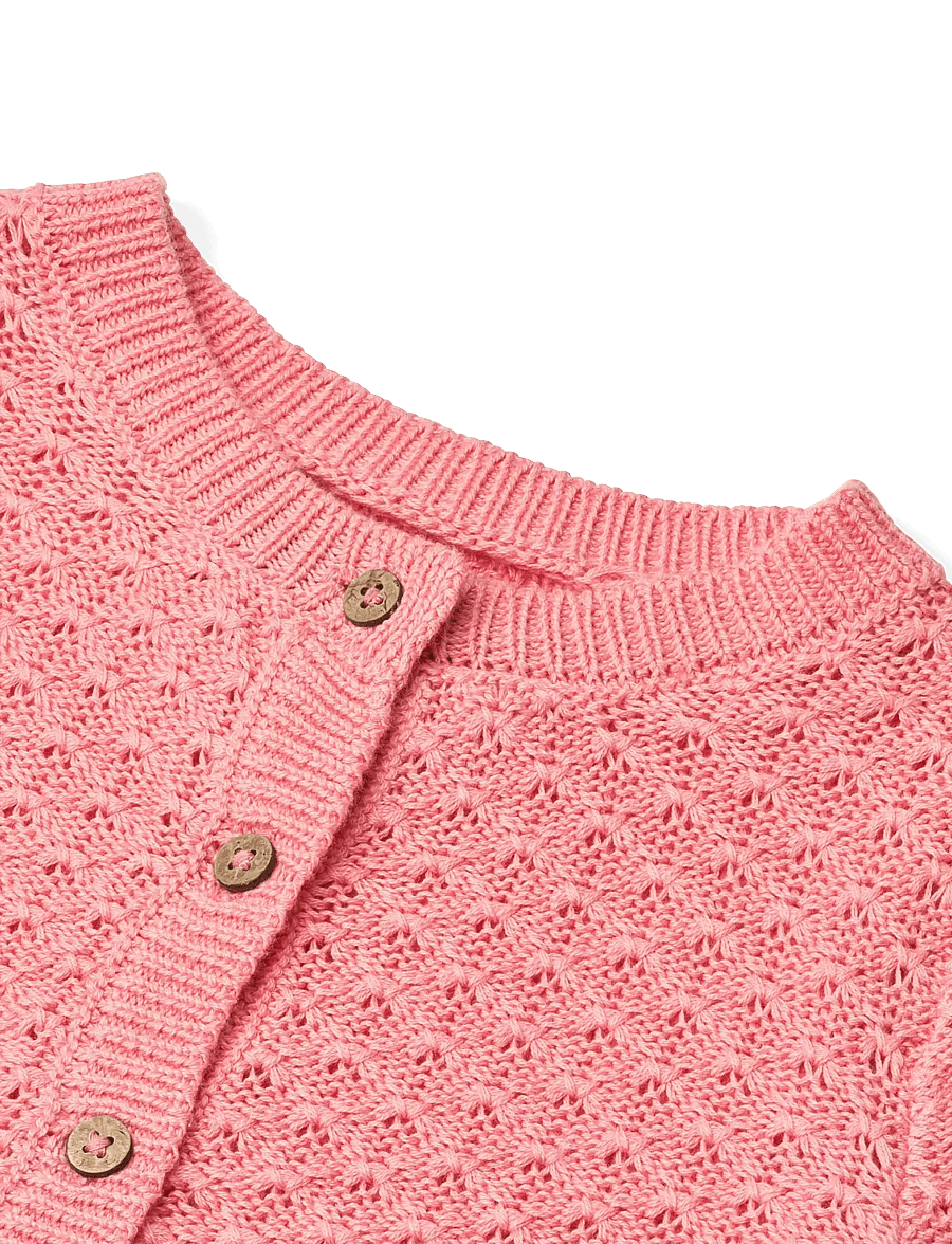 Wheat - Knit Cardigan Magnella - koftor - flamingo pink - 2