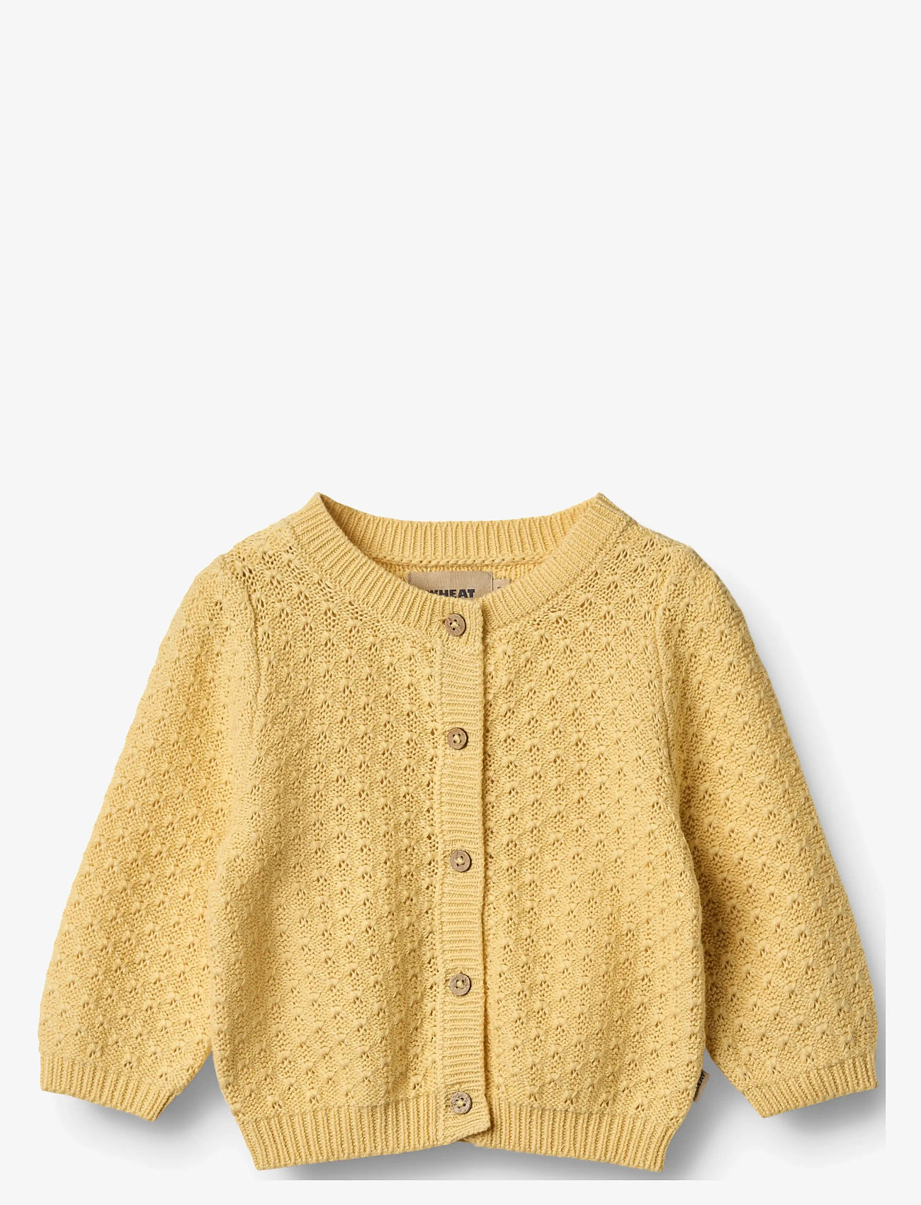 Wheat - Knit Cardigan Magnella - cardigans - golden yellow - 0