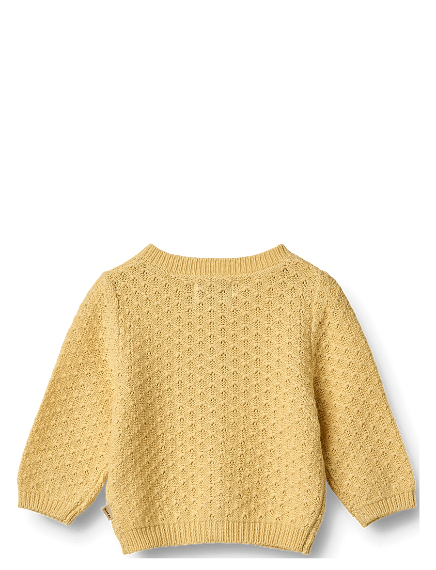 Wheat - Knit Cardigan Magnella - gebreide vesten - golden yellow - 1