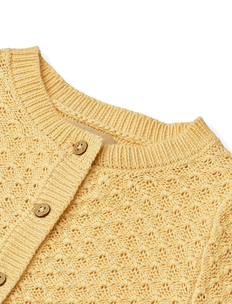 Wheat - Knit Cardigan Magnella - cardigans - golden yellow - 2