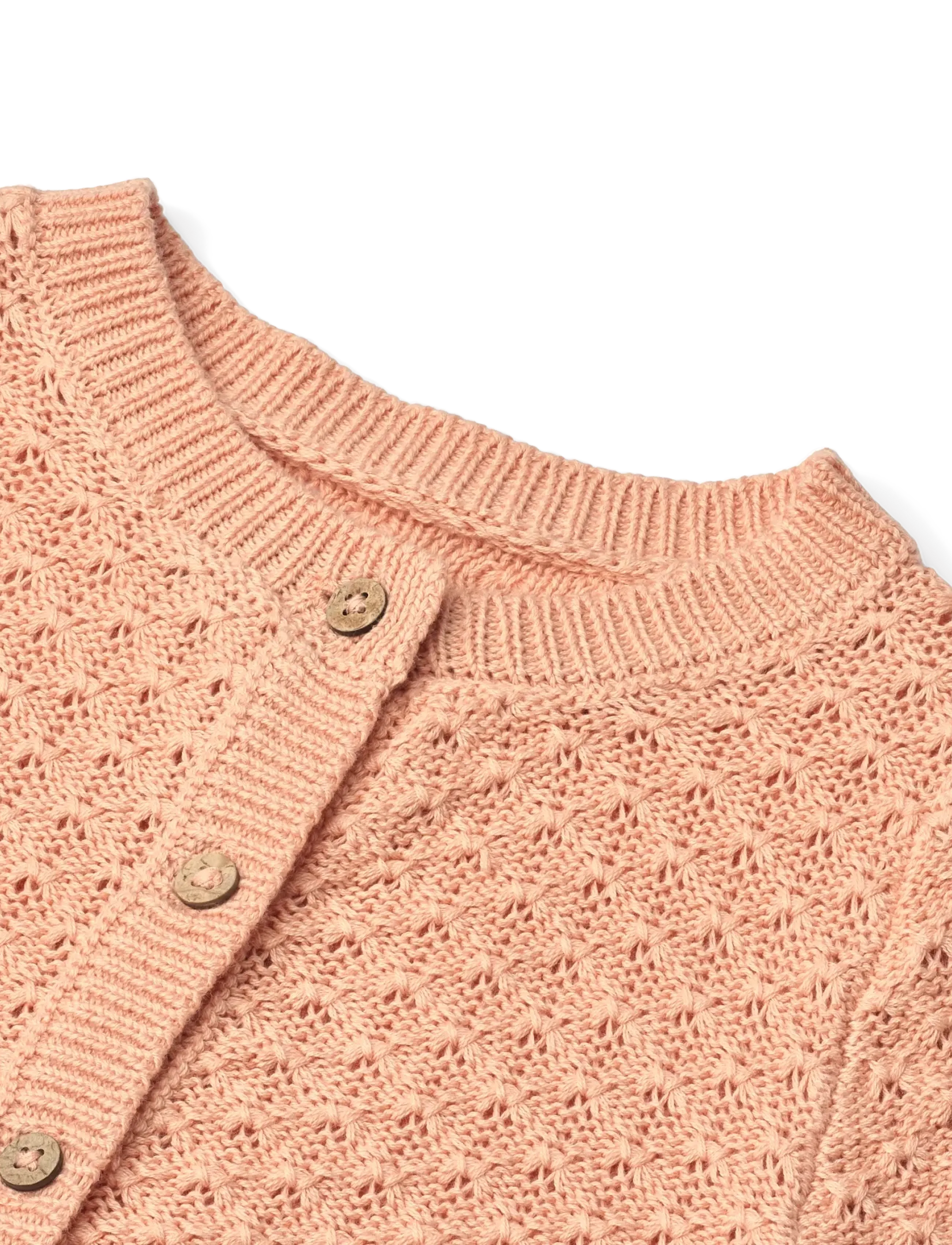 Wheat - Knit Cardigan Magnella - gebreide vesten - pink sand - 3