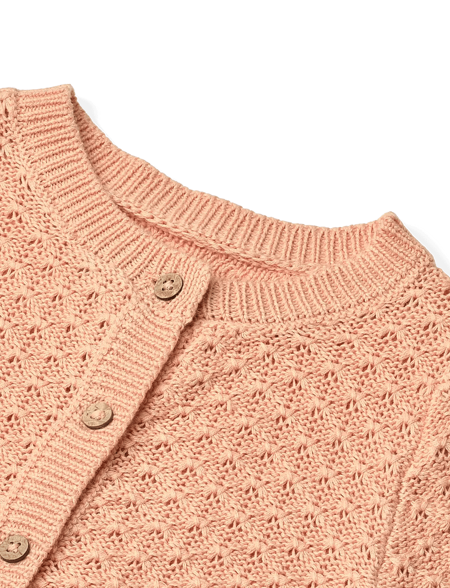 Wheat - Knit Cardigan Magnella - gebreide vesten - pink sand - 3