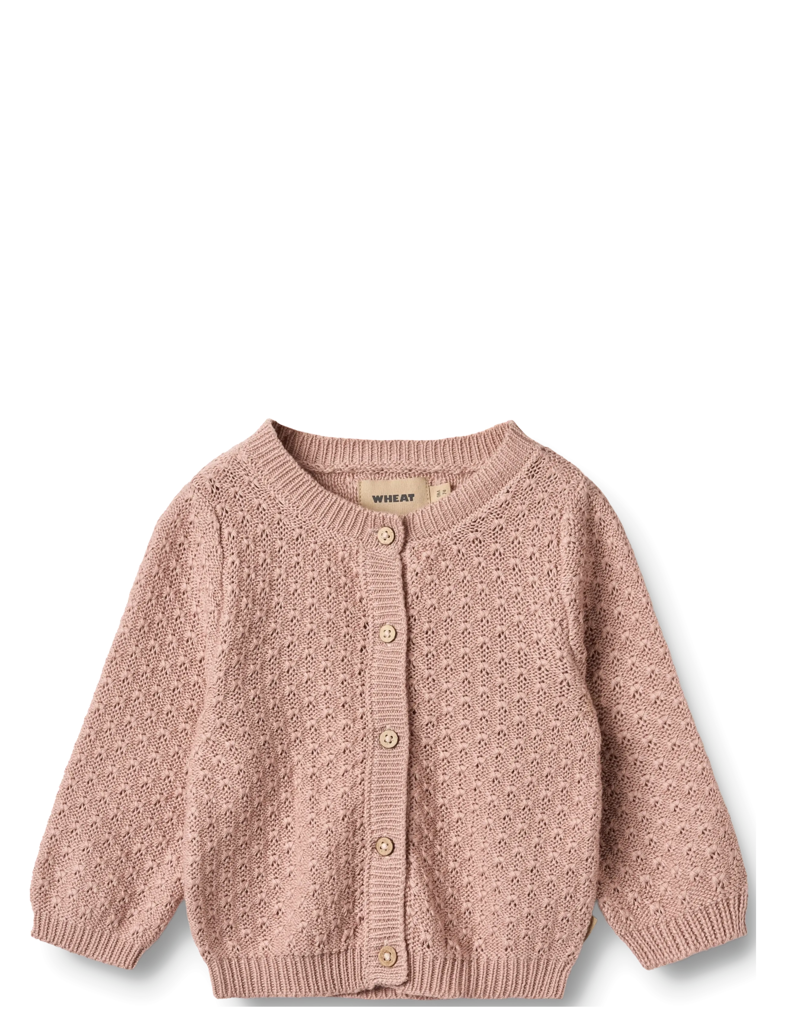 Wheat - Knit Cardigan Magnella - cardigans - rose powder - 1