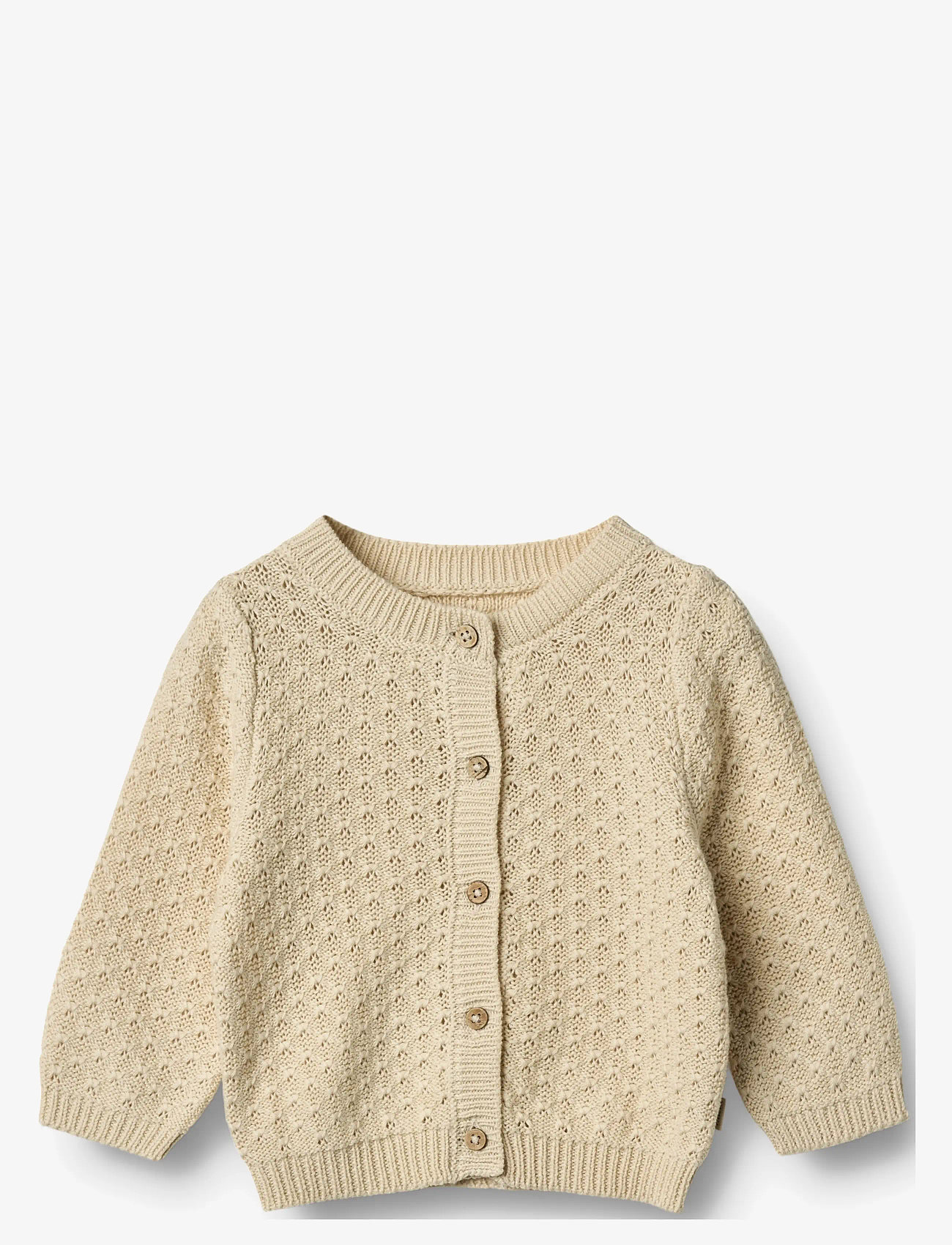 Wheat - Knit Cardigan Magnella - cardigans - sandshell - 0