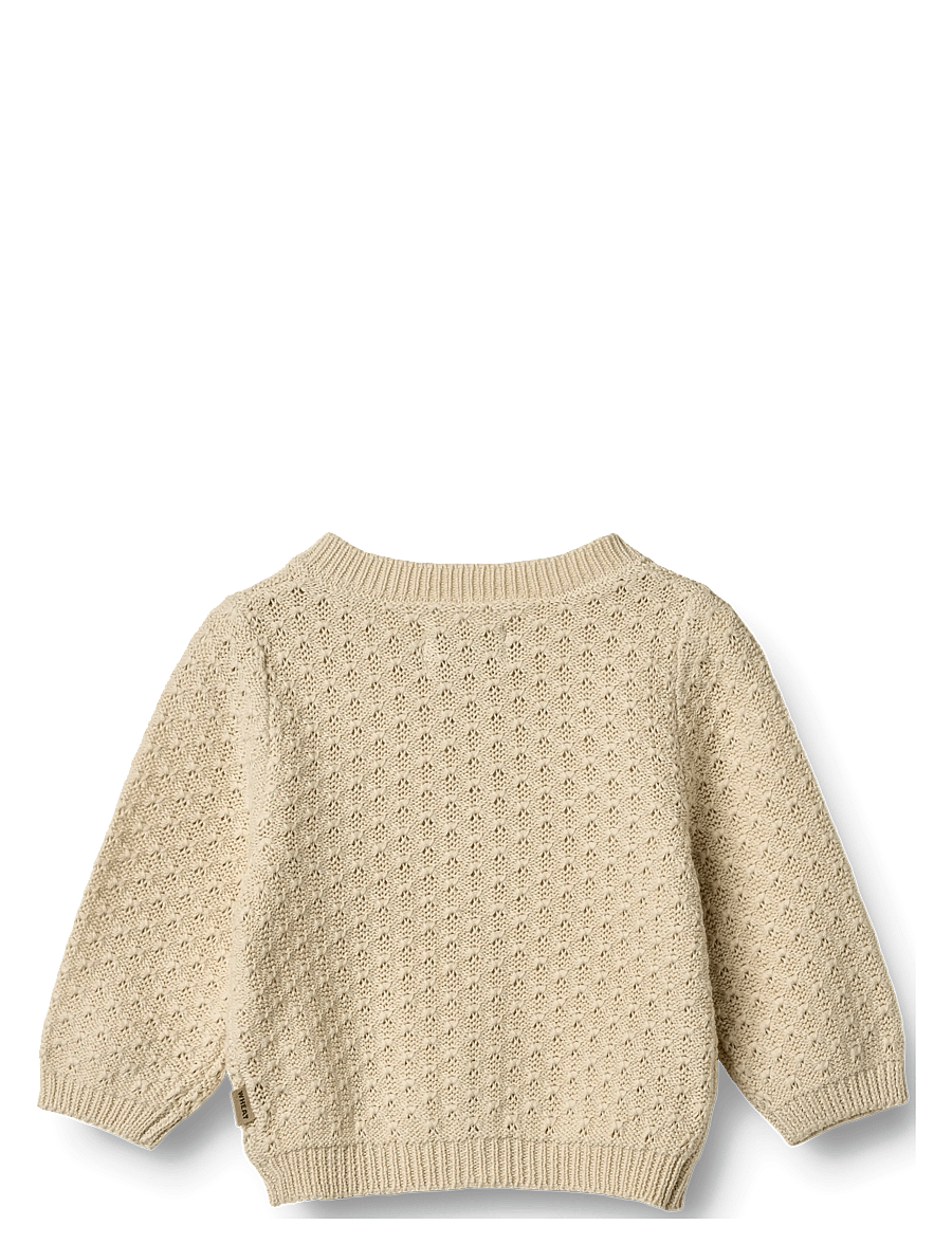 Wheat - Knit Cardigan Magnella - koftor - sandshell - 1