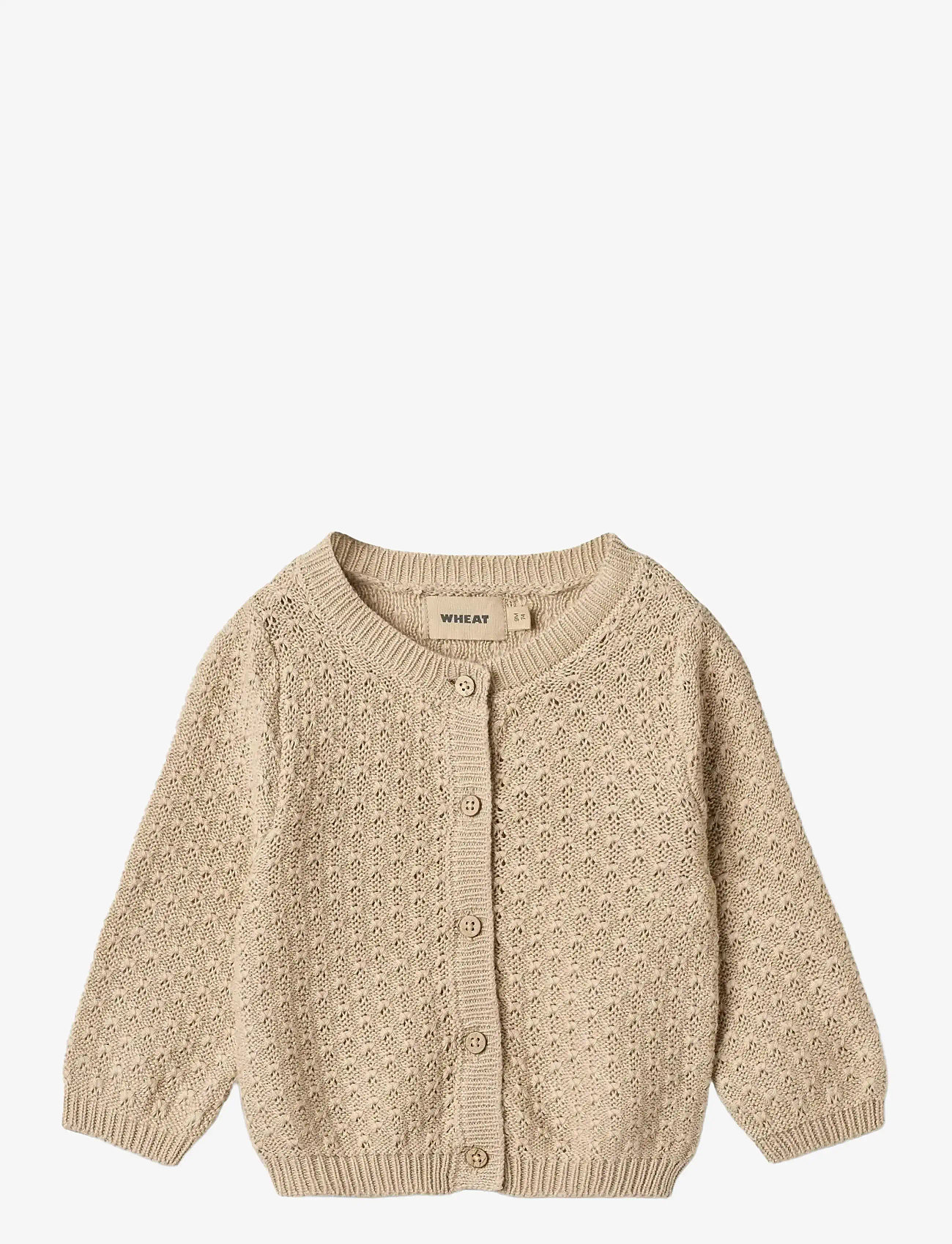 Wheat - Knit Cardigan Magnella - cardigans - warm sand - 0