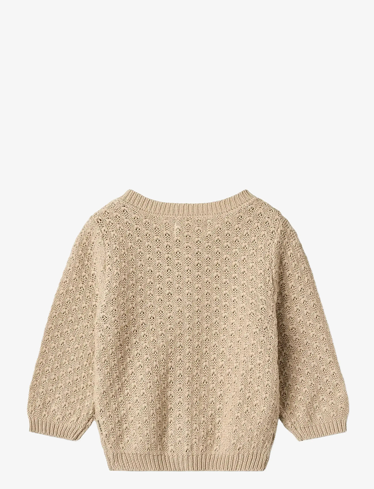 Wheat - Knit Cardigan Magnella - cardigans - warm sand - 1