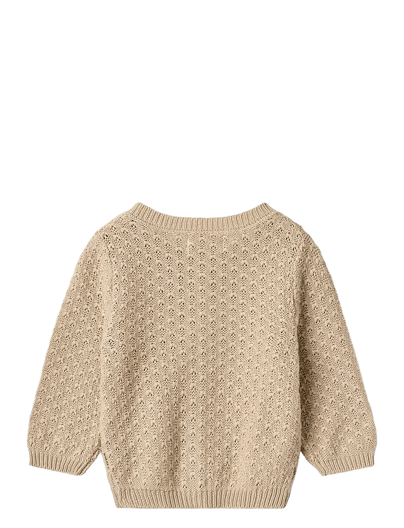 Wheat - Knit Cardigan Magnella - cardigans - warm sand - 1