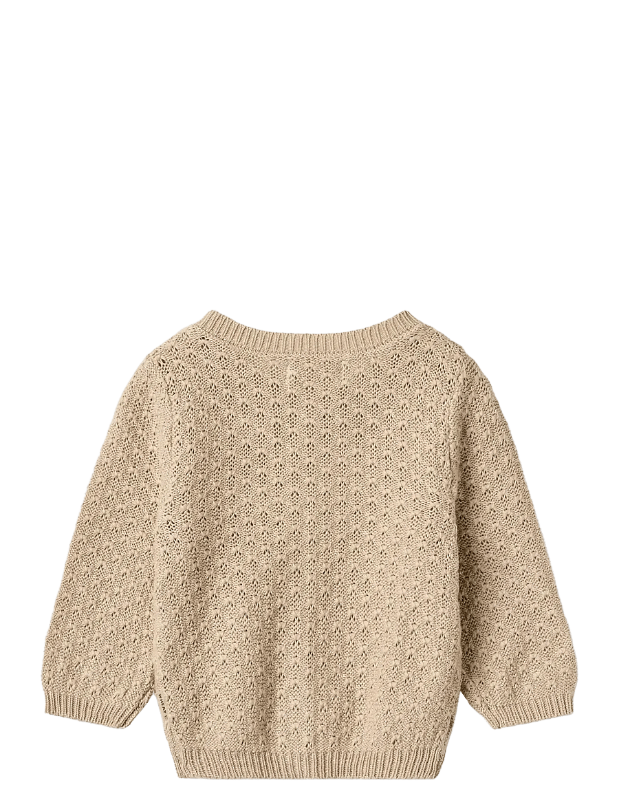 Wheat - Knit Cardigan Magnella - cardigans - warm sand - 1