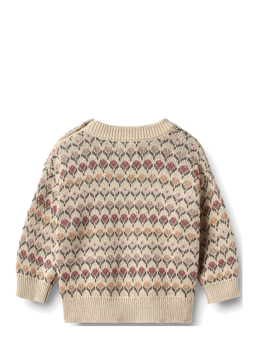 Wheat - Jacquard Pullover Harlow - džemprid - offwhite - 1