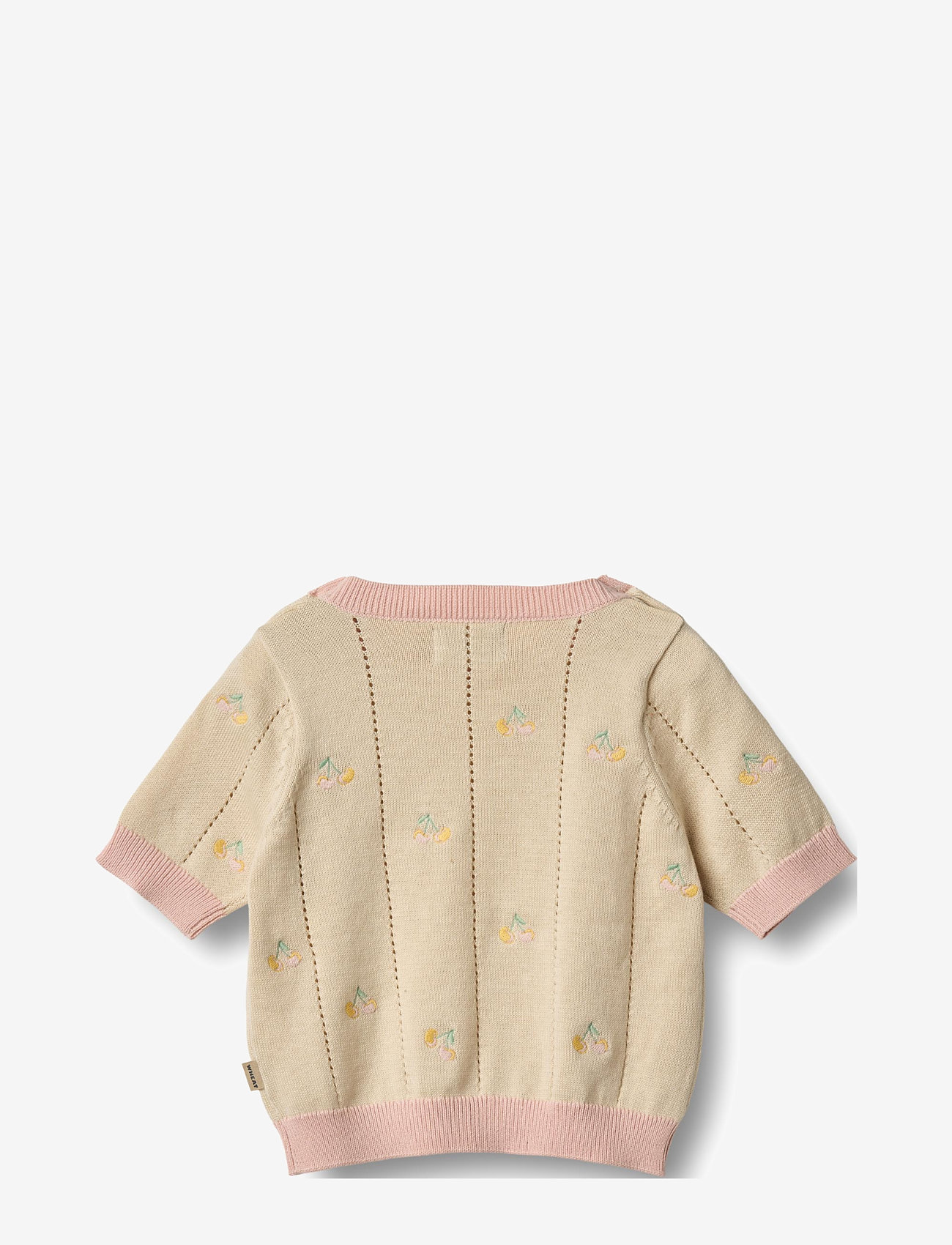 Wheat - Knit Top S/S Malvina - trøjer - sandshell - 2