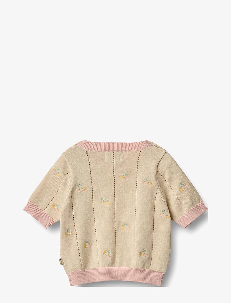 Wheat - Knit Top S/S Malvina - džemperiai - sandshell - 2