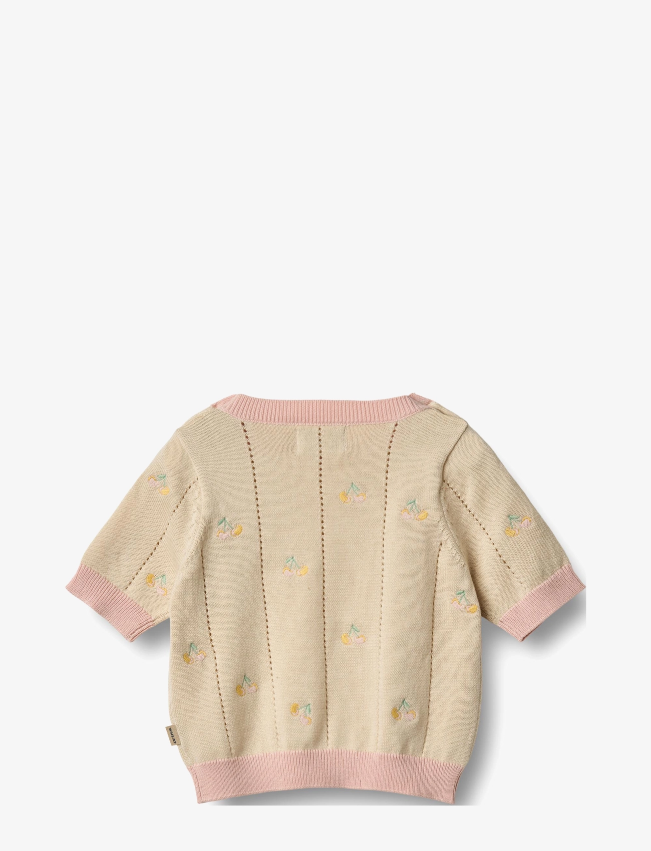 Wheat - Knit Top S/S Malvina - džemprid - sandshell - 2
