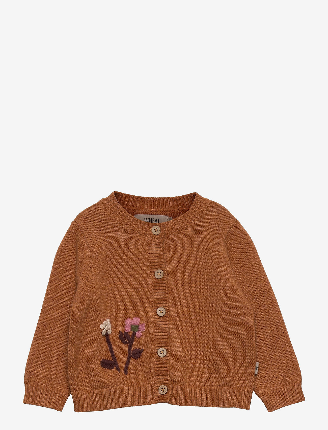 Wheat - Knit Cardigan Ella - cinnamon melange - 0