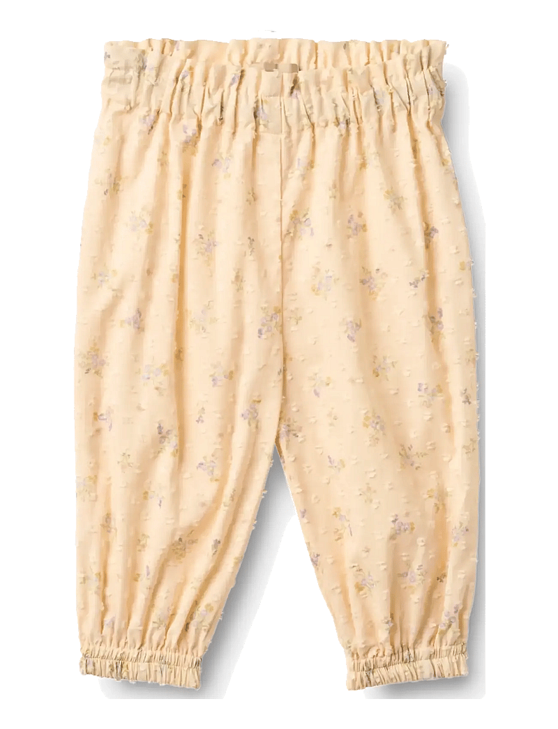 Wheat - Trousers Polly - babybukser - barely apricot flowers - 0